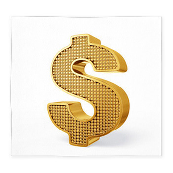 Dollar Sign Custom Size Floor Mat