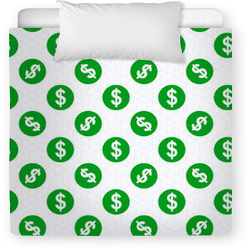 Dollar Sign Seamless Pattern On White  Toddler Comforter
