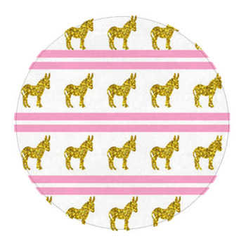 Donkey Ass Animal Patterns Texture Seamless Round Rug