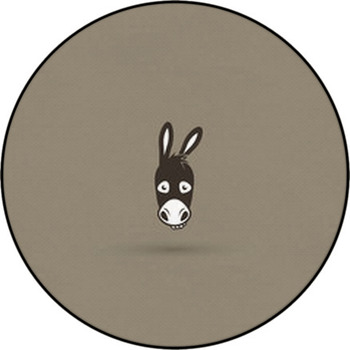 Donkey Symbol Round Rug