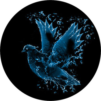 Dove Isolated Round Rug