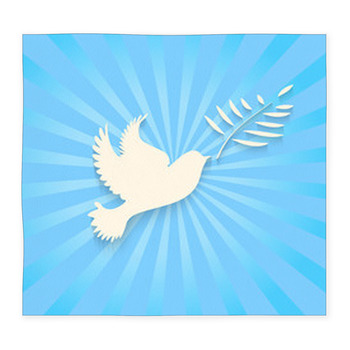 Dove With Olive Branch Custom Size Floor Mat
