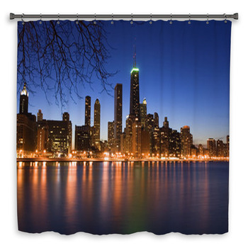 Cityscape Shower Curtains Mats Towels Personalize