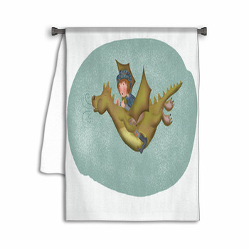 Dragon And Knight Towel