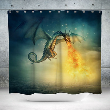 Dragon Custom Size Shower Curtain