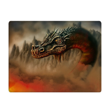 Dragon In The Fire Bath Mat