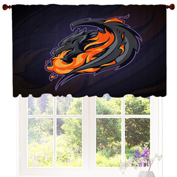 Dragon Logo Head Illustration With Custom Size Valance