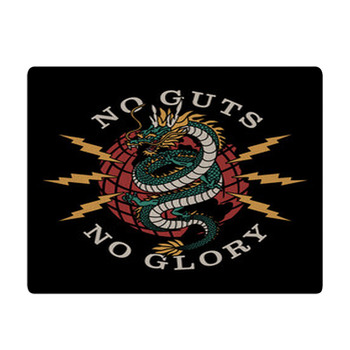 Dragon On Globe With Lightnings Around Bath Mat