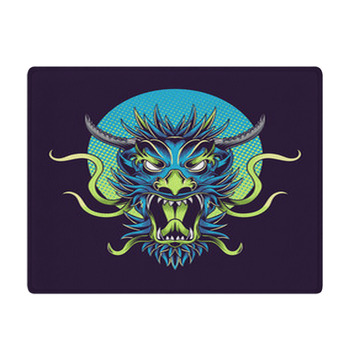 Dragon Scream Vector Illustration Bath Mat