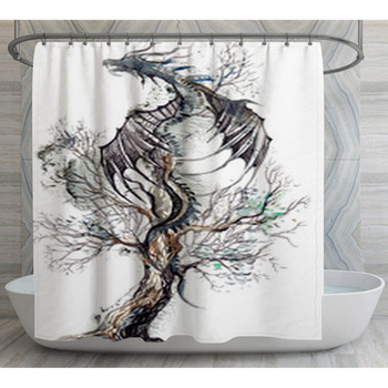 Dragon Tree Shower Curtain
