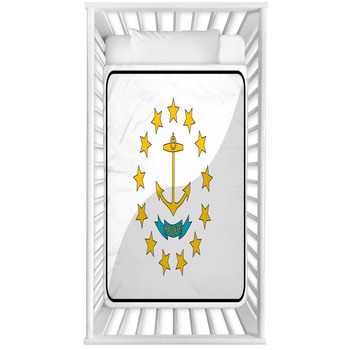 Drapeau Rhode Island Flag Baby Crib Comforter