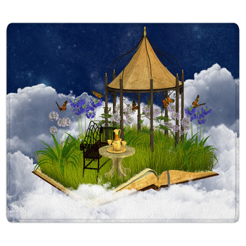 Dreamy Reading Place In The Sky Bath Mat