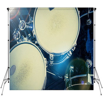 Drum Set Fleece Backdrop