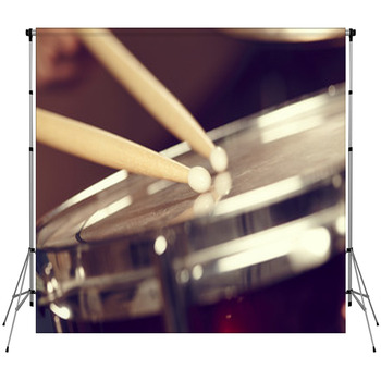 Drums Conceptual Image Custom Size Backdrop