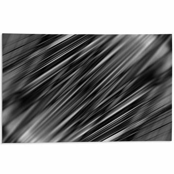 Dynamic Black And White Lines Area Rug