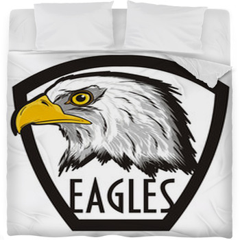 Eagle Bird Bald Eagle Head White Fleece Bed Blanket