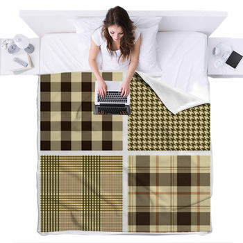 échantillons Carreaux Fleece Bed Blanket