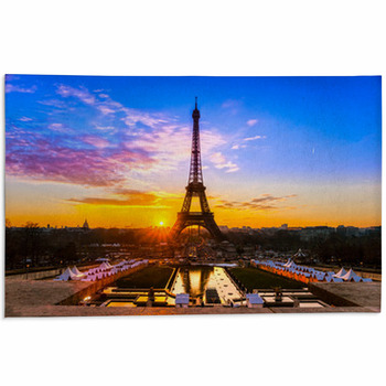 Eiffel Tower At Sunrise, Paris. Area Rug