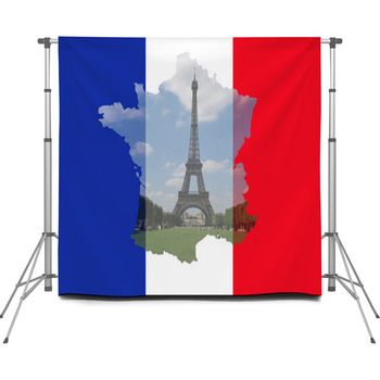 Eiffel Tower Paris Custom Size Backdrop