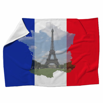 Eiffel Tower Paris Fleece Blanket