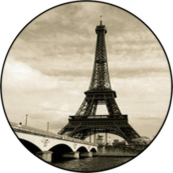 Eiffel Tower, Paris, France Round Rug
