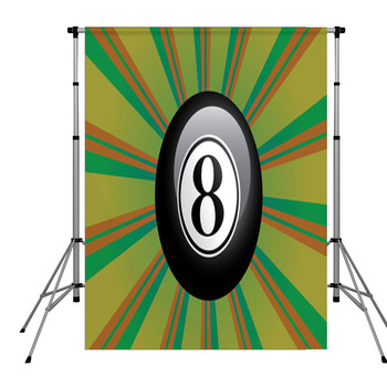 Eight Ball Pole Pocket Backdrop