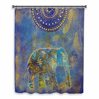 Elefant Collage Custom Size Shower Curtain