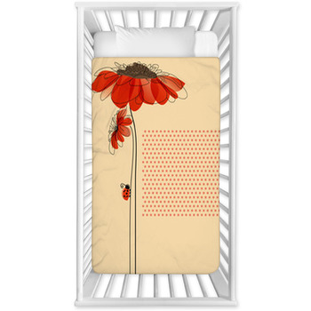 Elegant Vector Card With Flowers Baby Crib Comforter