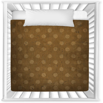 Elegant Vintage Background, Polka Baby Crib Comforter