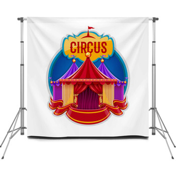 Circus Photo Backdrops | Available in Super Large Custom Sizes
