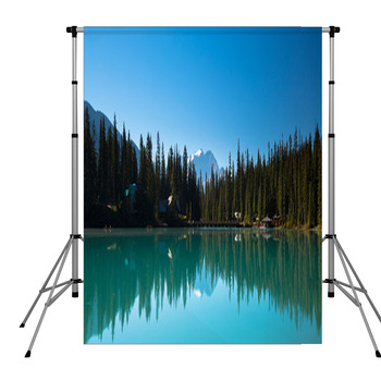 Emerald Lake Lodge Pole Pocket Backdrop