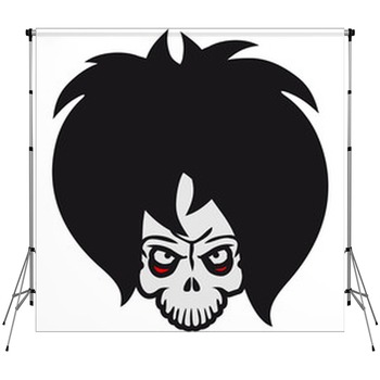 Emo Skull Custom Size Backdrop