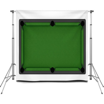 Empty Billiard Table Custom Size Backdrop