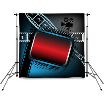 Empty Frame For Movies Pole Pocket Backdrop