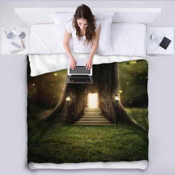 Enchanted Forest. Fleece Blanket