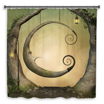 Enchanted Swing In The Forest Custom Size Shower Curtain