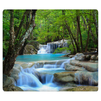 Erawan Waterfall, Kanchanaburi, Thailand Area Rug