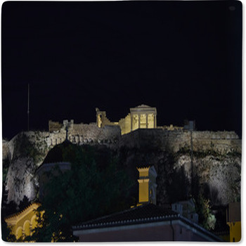 Erechtheion Illuminated, Athens Acropolis Baby Blanket