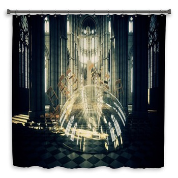 Eretico Chiesa Custom Size Shower Curtain