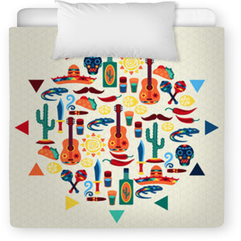 Mexican Style Baby Blankets Toddler Bedding Personalized