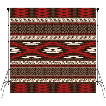 Ethnic Pattern Custom Size Backdrop
