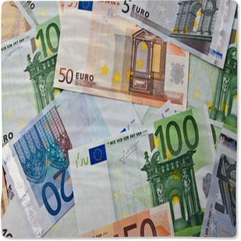 Euro Money Baby Blanket