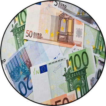 Euro Money Round Rug