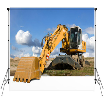 Excavator Custom Size Backdrop