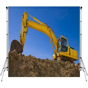 Excavator Custom Size Backdrop
