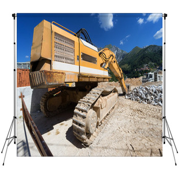 Excavator Custom Size Backdrop