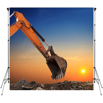 Excavator Custom Size Backdrop