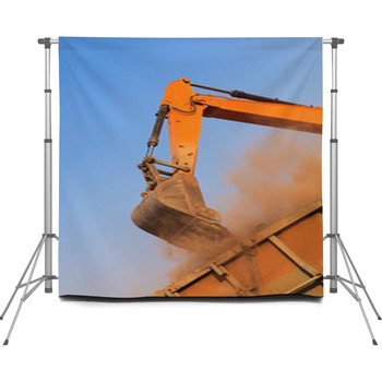 Excavator Custom Size Backdrop