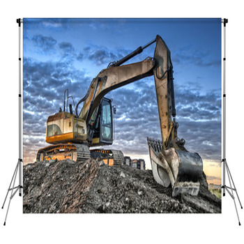 Excavator Custom Size Backdrop