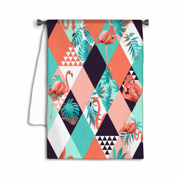 Exotic Beach Trendy Seamless Pattern Patchwork Towel